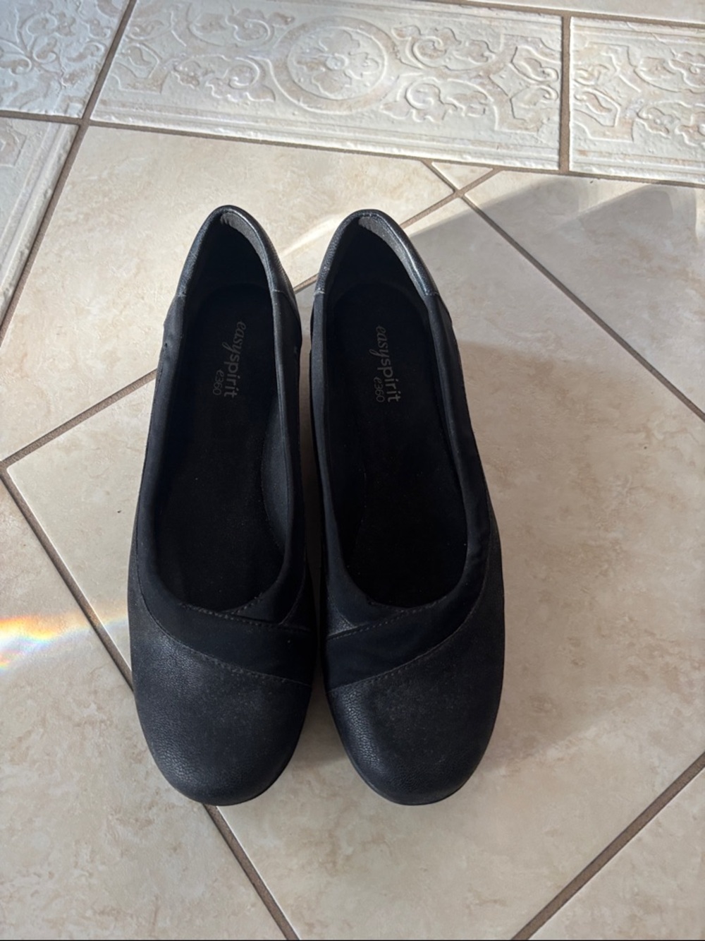 Easy Spirit E360 Black Slip-On Ballet Flats